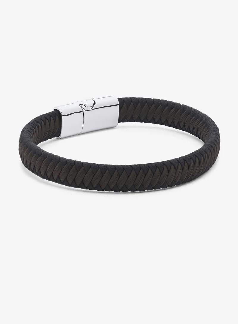 Seventy Five Braided Leather PU Bracelet